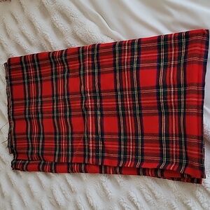 Cloth - Vintage Red Plaid Wool Flannel